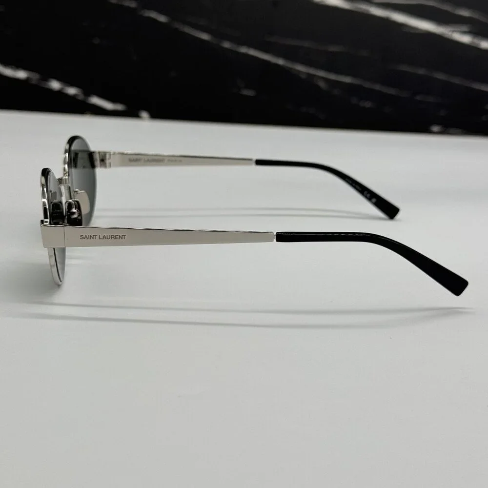 NEW SAINT LAURENT SL692 OO2 SILVER UNISEX SUNGLASSES SAINT LAURENT SL 692 OO2 - Picture 7 of 11